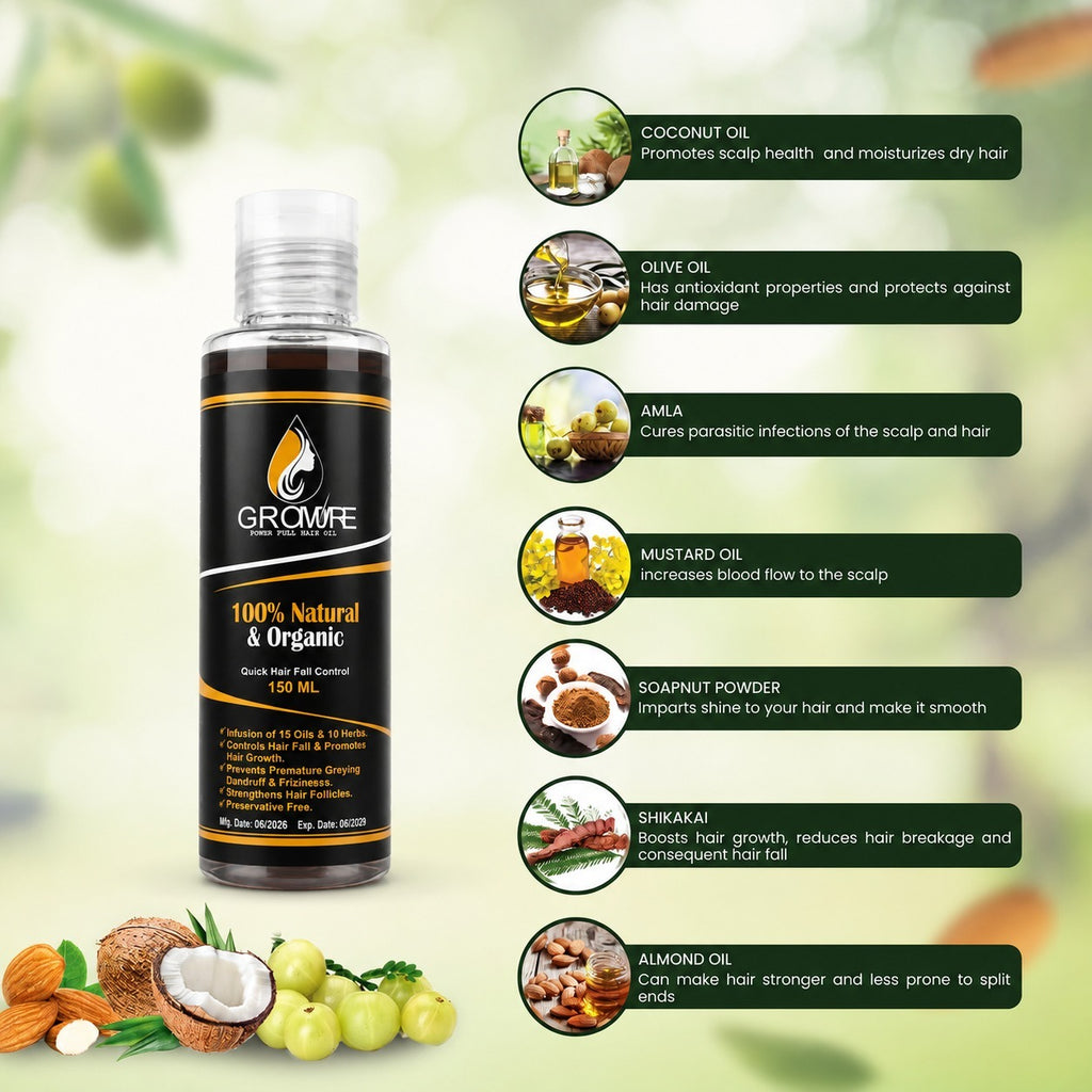 Grow more hair oil
